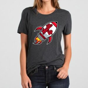 Maroutee Space Astronaut And Rocket T-Shirt