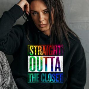 Maroutee Straight Outta The Closet LGBT Hoodie