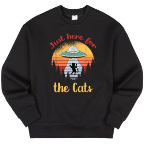 Maroutee UFO Space Cat Kitten Aliens Sweater