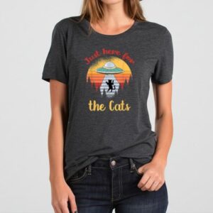Maroutee UFO Space Cat Kitten Aliens T-Shirt