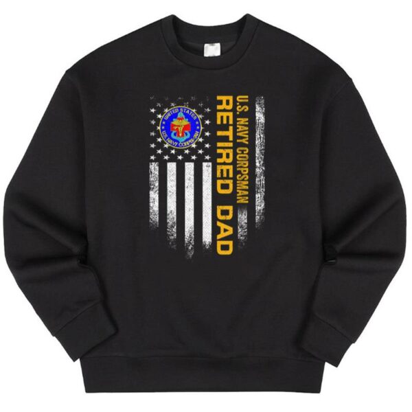 Maroutee US Navy Retired Veteran Corpsman Dad Sweater