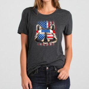 Maroutee USA Patriotic Raccoon Trash Panda T-Shirt