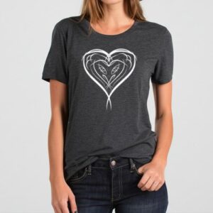 Maroutee Valentines Day Heart T-Shirt
