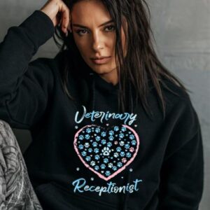 Maroutee Veterinary Receptionist Medicine Vet Technician Hoodie