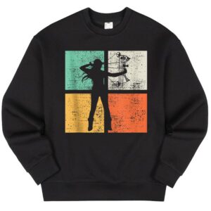 Maroutee Vintage Bow Hunting Archery Sweater