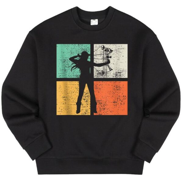 Maroutee Vintage Bow Hunting Archery Sweater