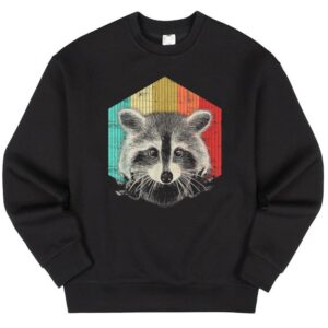Maroutee Vintage Racoon Trash Panda Sweater