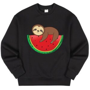 Maroutee Watermelon Baby Sloth Graphic Sweater