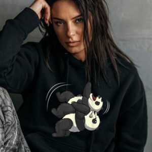 Maroutee Wrestling Giant Panda Bear Hoodie