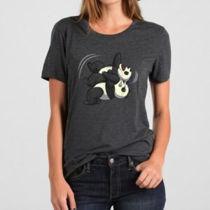 Maroutee Wrestling Giant Panda Bear T-Shirt